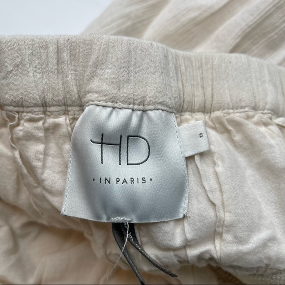 Anthropologie HD in Paris Strapless Dress Ivory Ruffle Tiered, Size XS - Picture 8 of 12